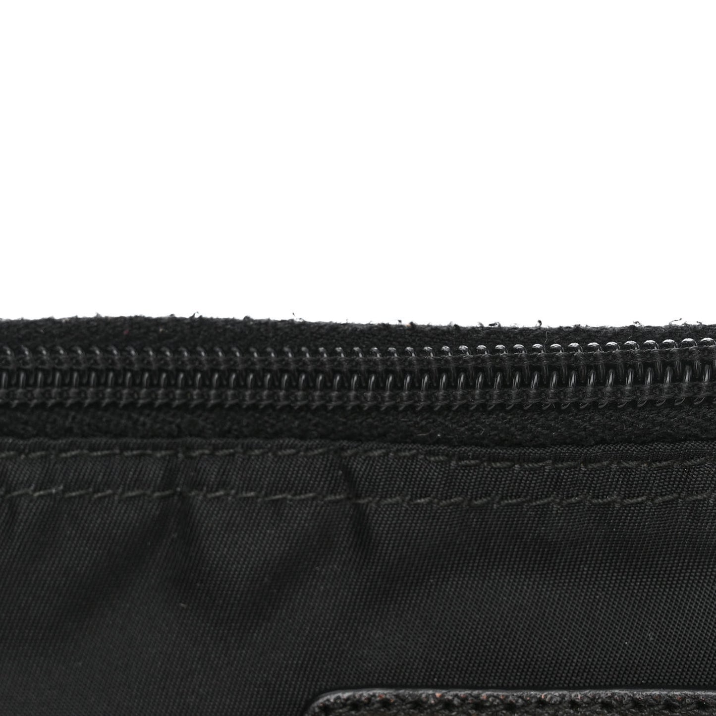 Nylon Saffiano Flat Messenger Bag Black