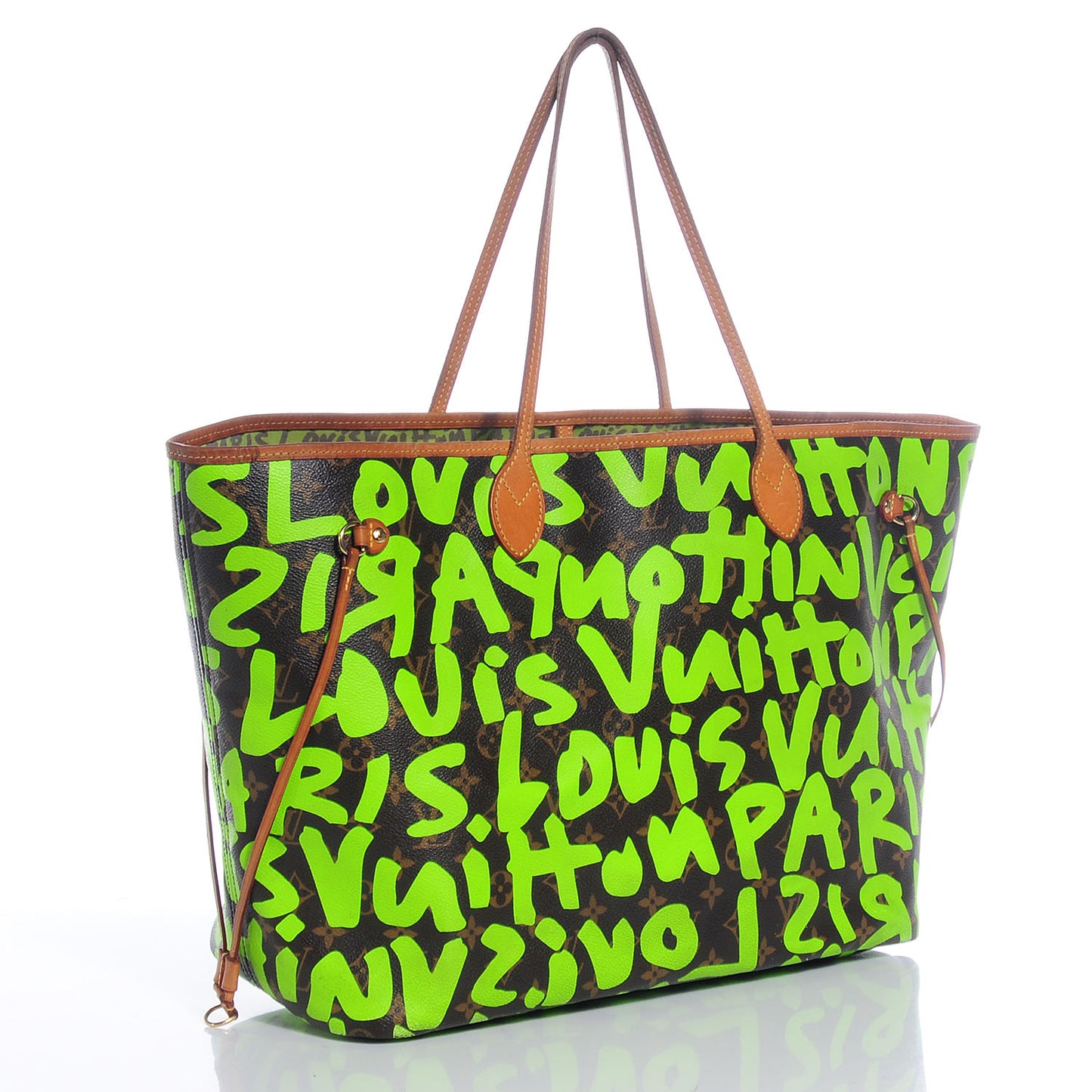 Monogram Graffiti Neverfull GM Green