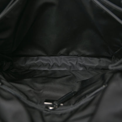 Prada Re-Nylon Vitello Padded Large Flap Shoulder Bag Black 7 of 12