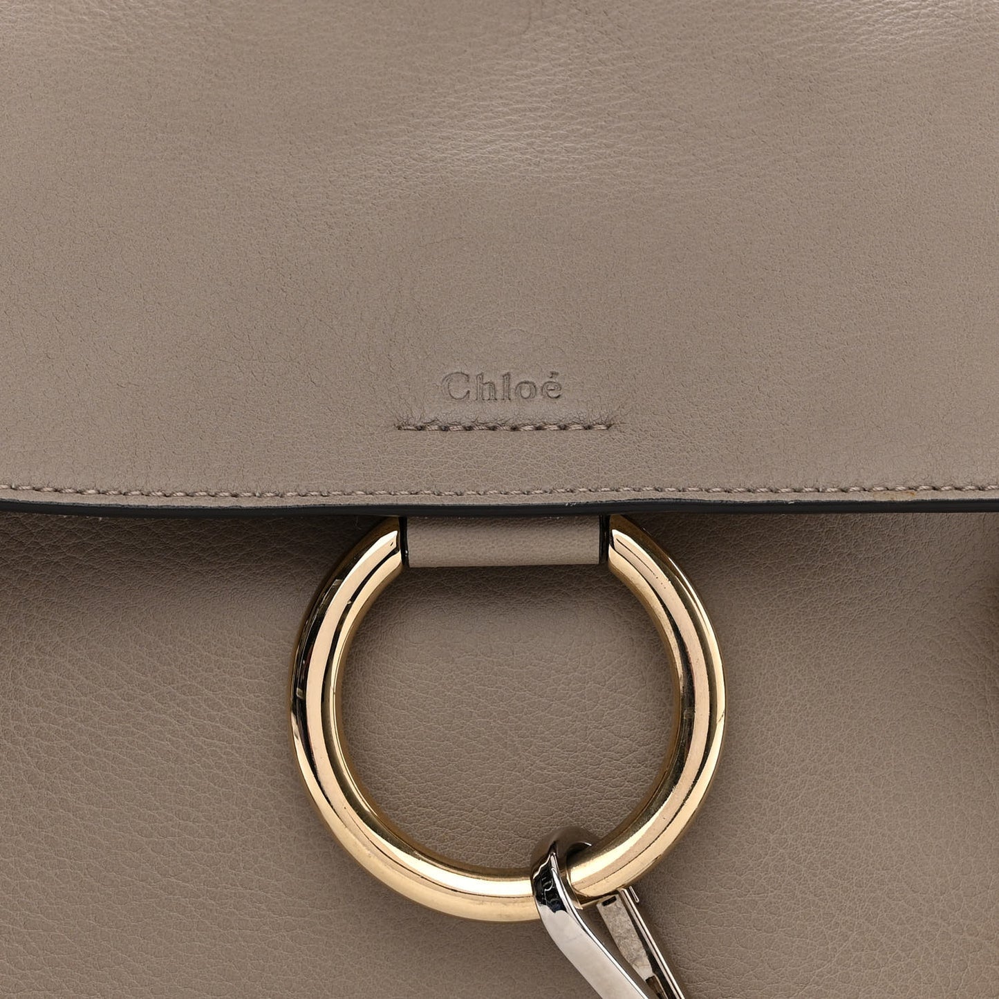 Calfskin Medium Faye Day Shoulder Bag Motty Grey