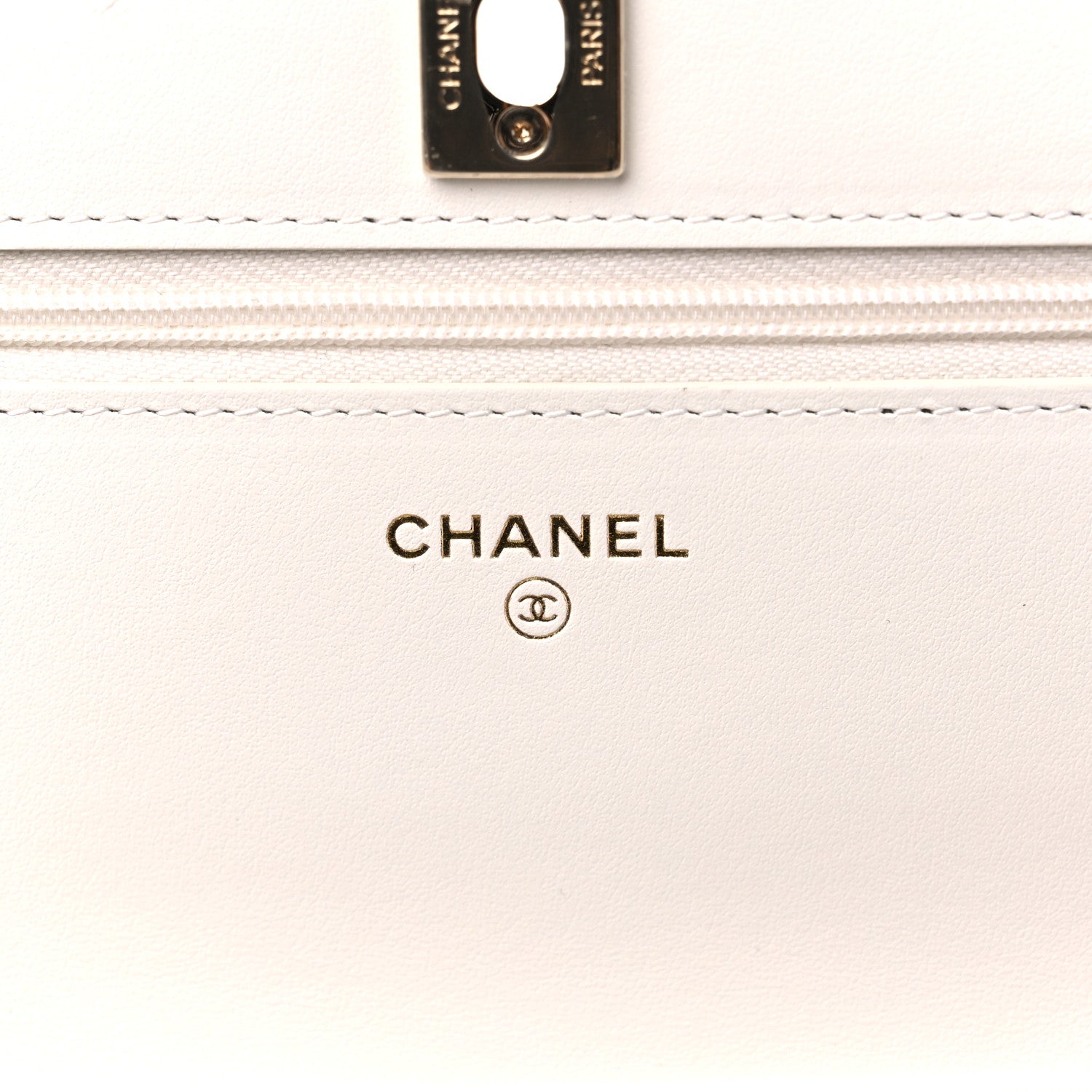 Chanel Caviar Quilted Bow Wallet On Chain WOC White 6 of 10