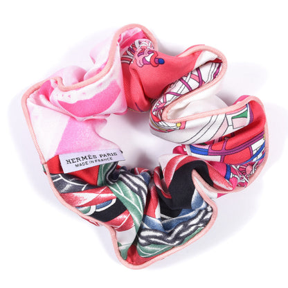 Hermes Silk Claudia Scrunchie Multicolore 2 of 3