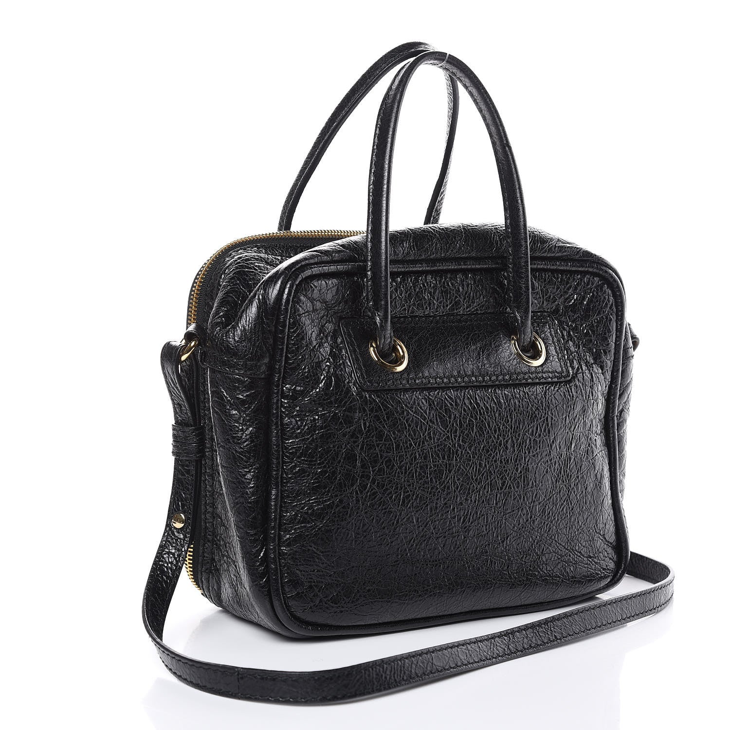 Balenciaga Agneau S Blanket Square Tote Black 3 of 8