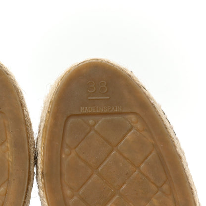 Chanel Lambskin CC Espadrilles 38 Black 6 of 8