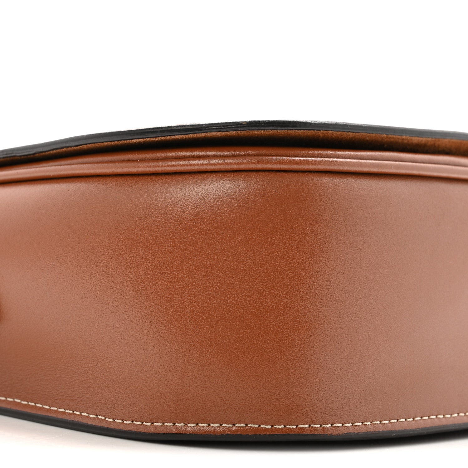 Celine Smooth Calfskin Cuir Triomphe Folco Crossbody Bag Tan 9 of 13