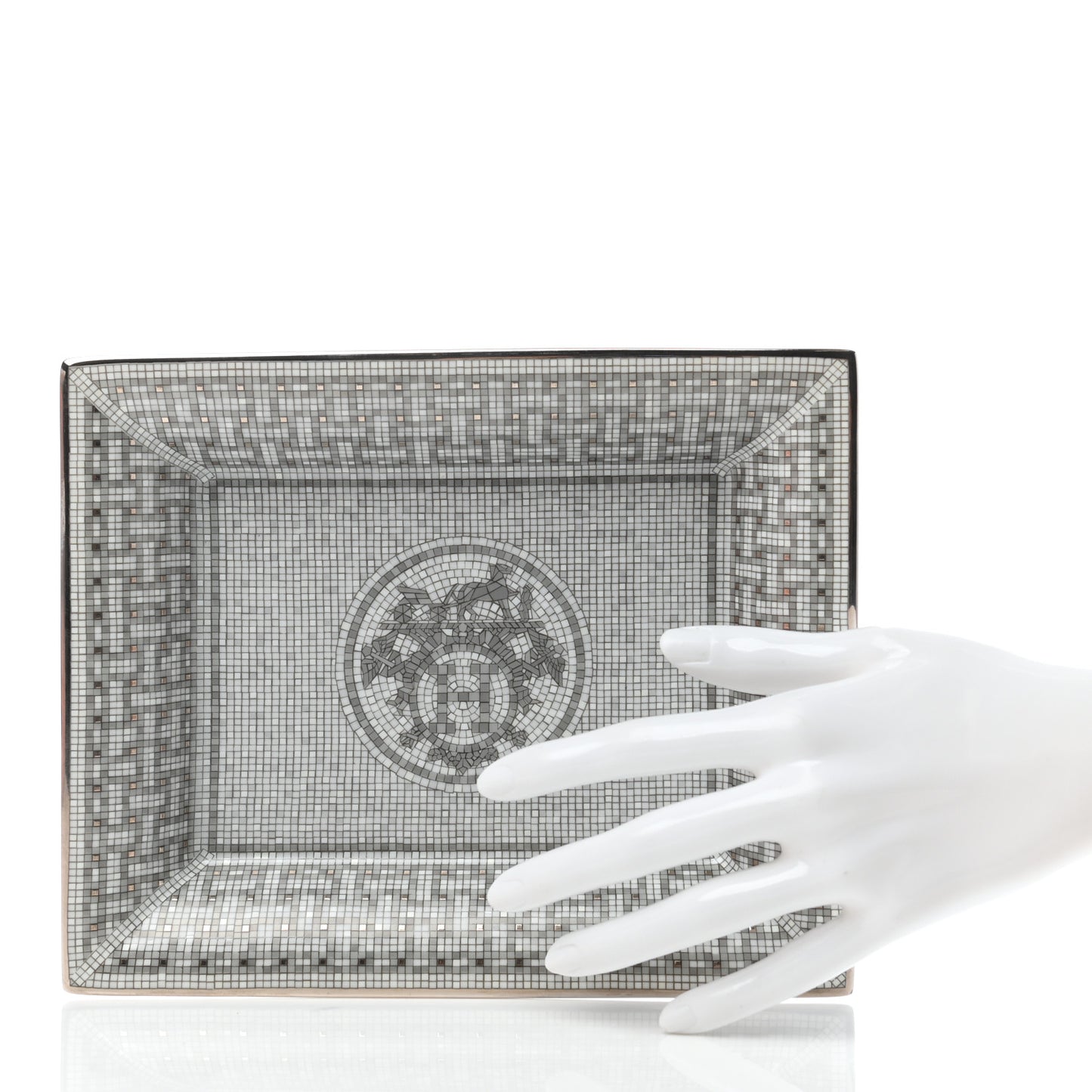 Porcelain Mosaique Au 24 Platine Change Tray