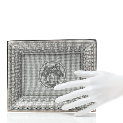 Hermes Porcelain Mosaique Au 24 Platine Change Tray 2 of 7