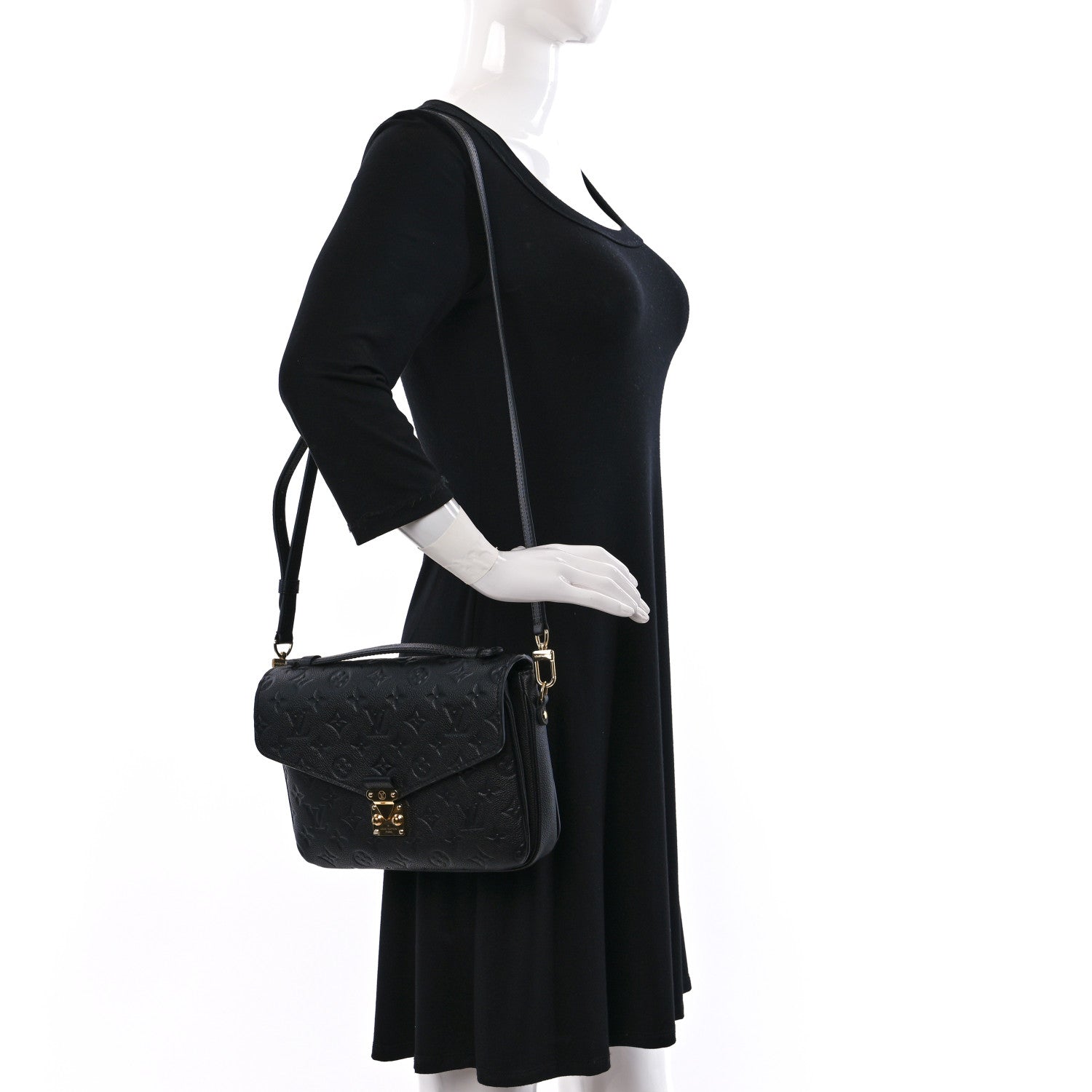 Louis Vuitton Empreinte Pochette Metis Black 2 of 11