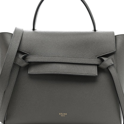 Celine Baby Grained Calfskin Micro Belt Bag Grey 9 of 12