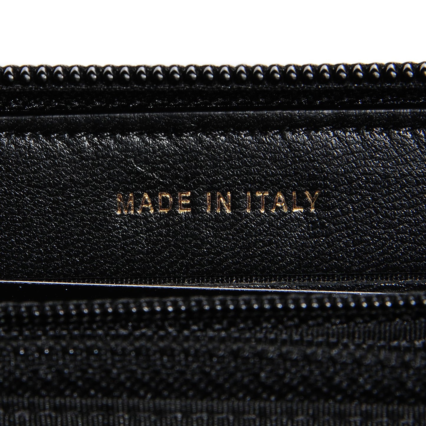 Lambskin Quilted Small Boy Zip Around Wallet Black