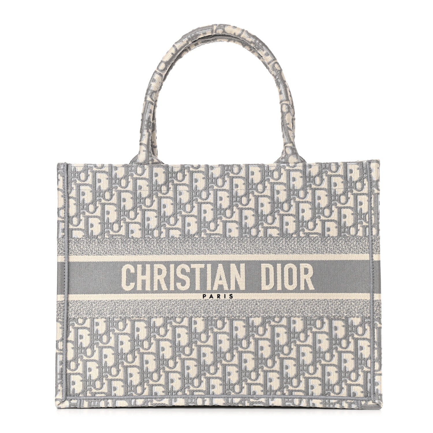Christian Dior Oblique Medium Book Tote Grey 1 of 10