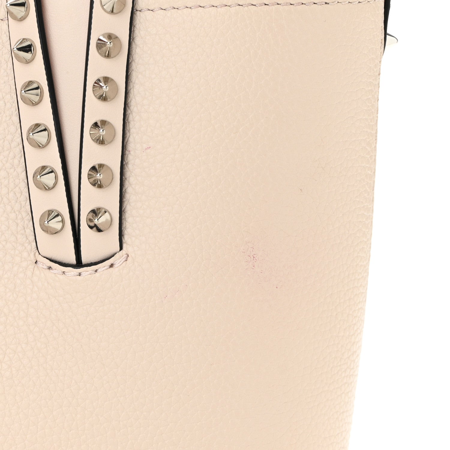 Christian Louboutin Calfskin Spikes Mini East West Cabata Tote