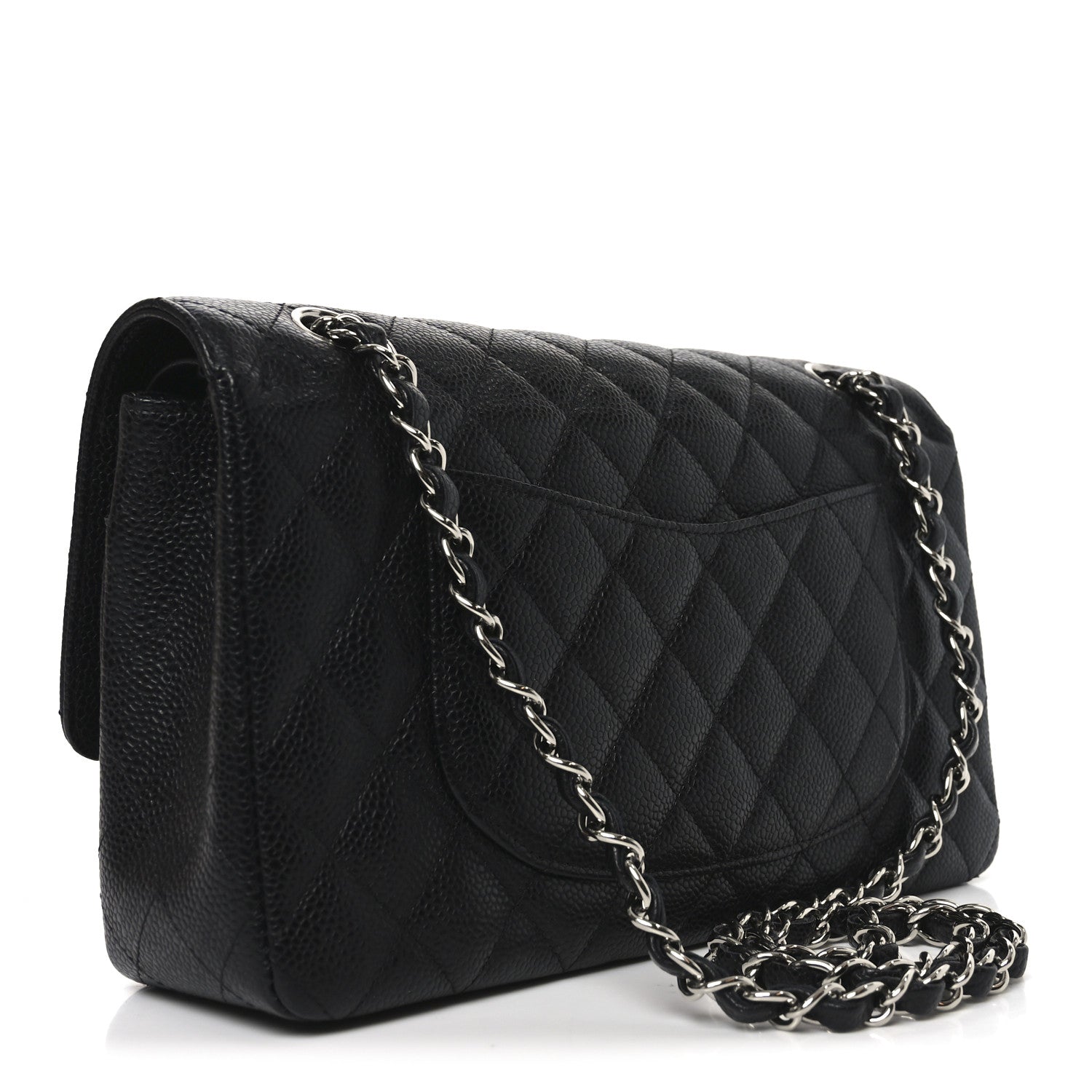 Chanel Caviar Quilted Medium Double Flap Black 3 of 10