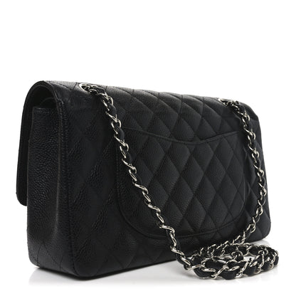 Chanel Caviar Quilted Medium Double Flap Black 3 of 10