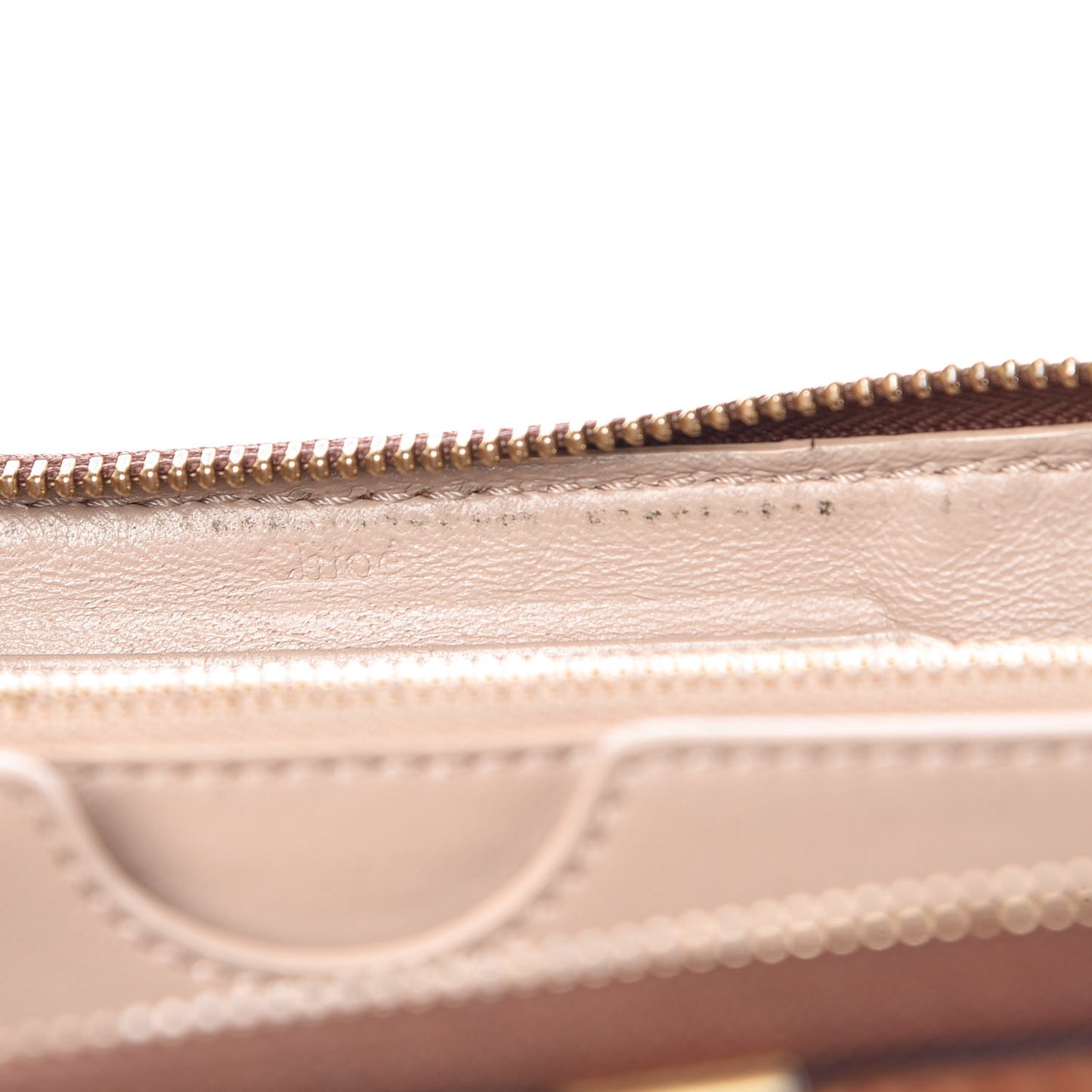 Grained Calfskin Marcie Long Zip Around Wallet Tan