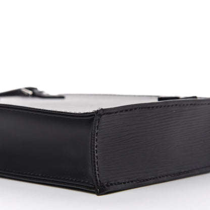 Louis Vuitton Epi Petit Sac Plat Black 6 of 10