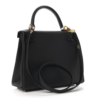 Hermes Togo Kelly Retourne 25 Black 3 of 11