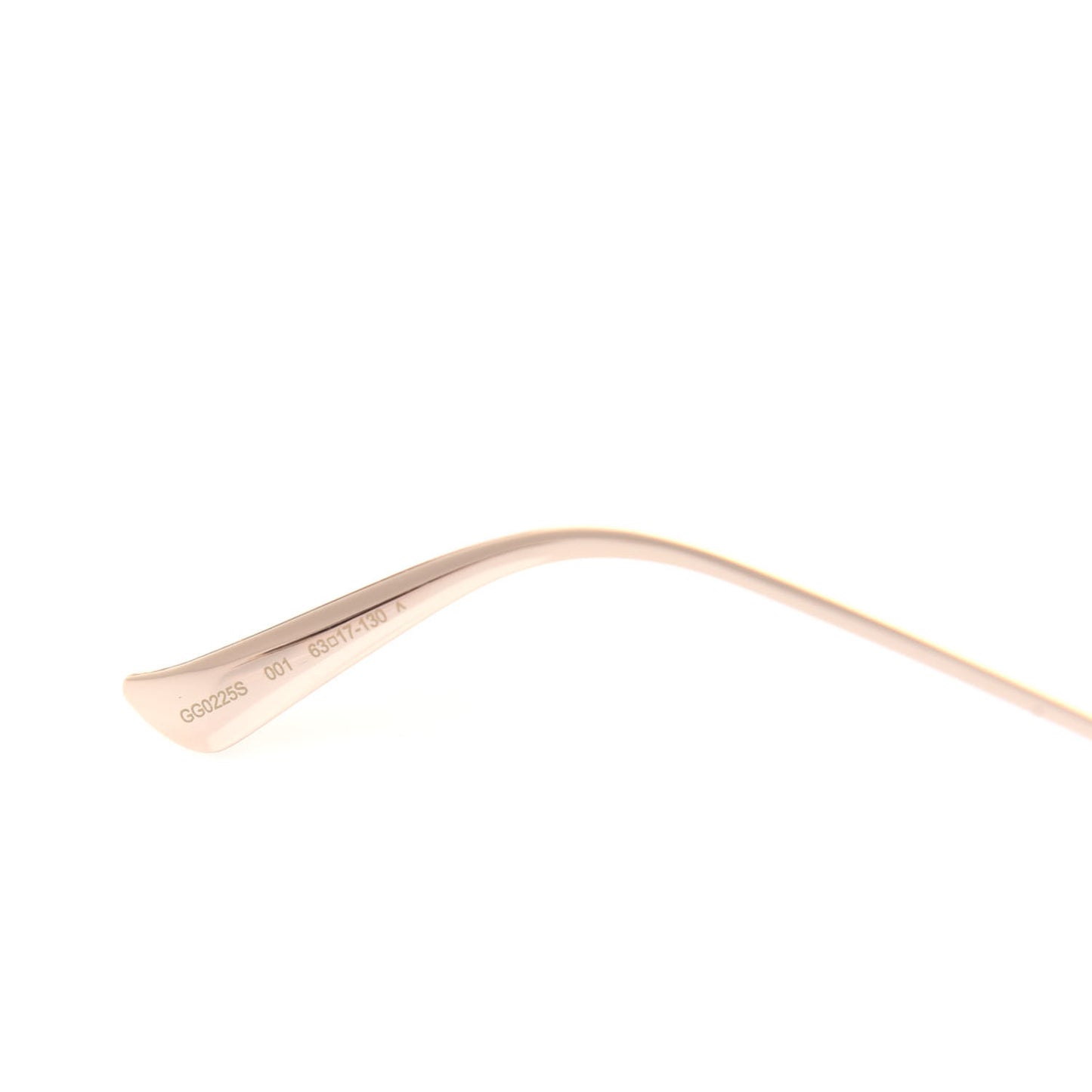 Metal Oversized Round Frame GG0225S Sunglasses Gold