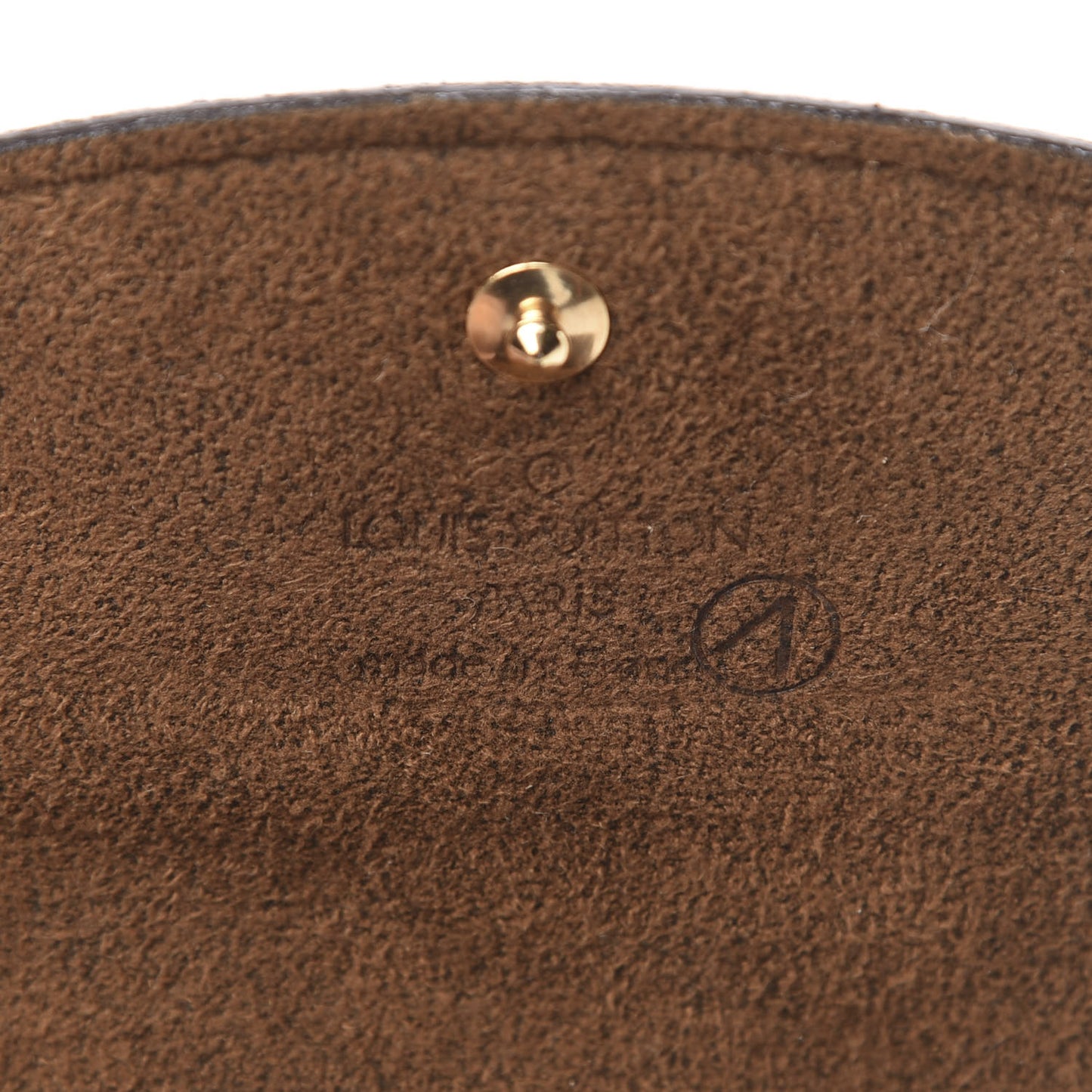 Damier Ebene Cufflinks Case