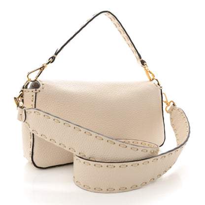 Fendi Embroidered Camelia Baguette Latte 3 of 15
