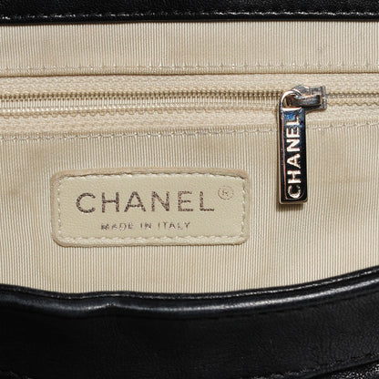 Chanel Washed Lambskin Chain Around Medium Messenger Black 7 of 9