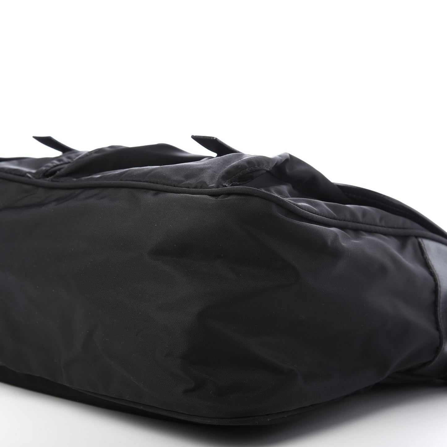 Nylon Vela Messenger Bag Black