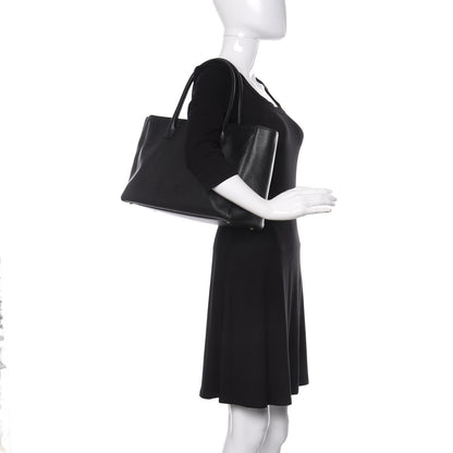 Chanel Calfskin Cerf Executive Shopper Tote Black 2 of 10