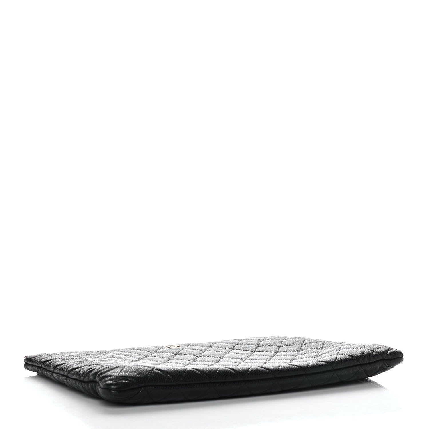 Chanel Caviar Quilted Large Cosmetic Case Black 4 of 11