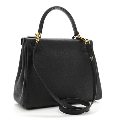 Hermes Togo Kelly Retourne 28 Black 3 of 11
