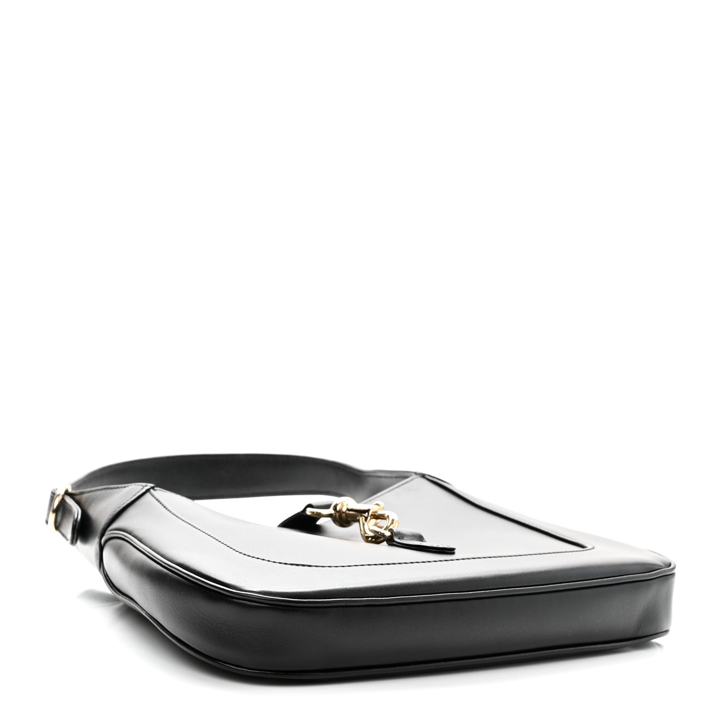 Calfskin Small Jackie Shoulder Bag Black