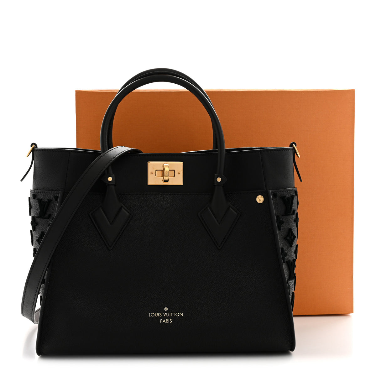 Louis Vuitton Calfskin Monogram Tufting On My Side Black 10 of 10