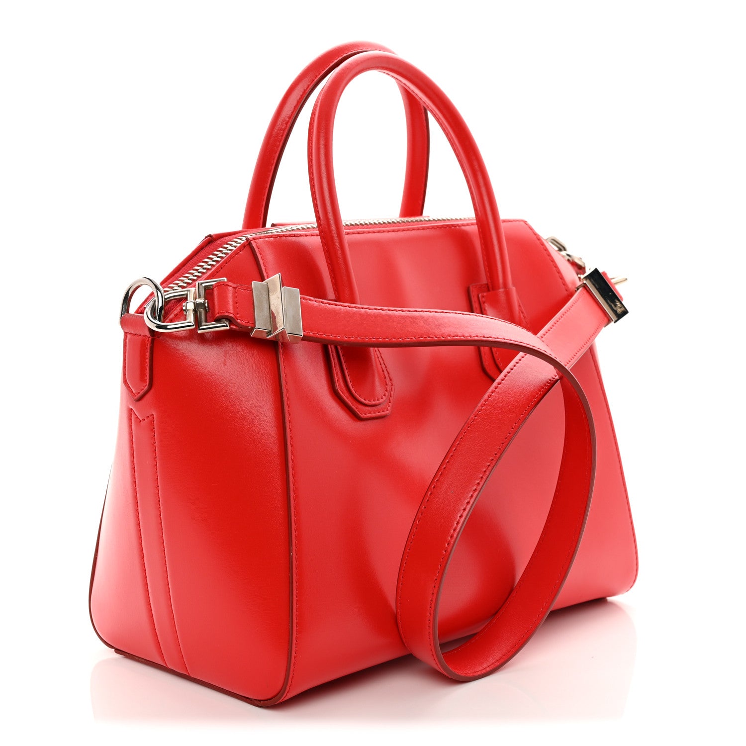 Givenchy Shiny Lord Calfskin Small Antigona Medium Red 3 of 11