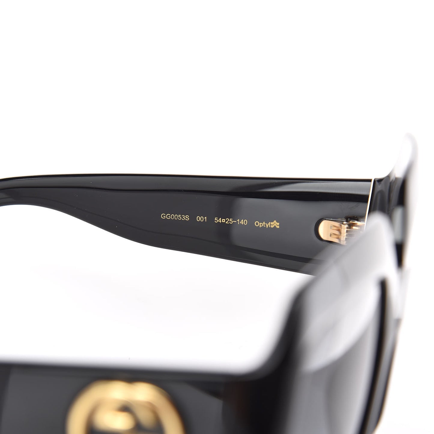 Acetate Square Frame Sunglasses GG0053S Black