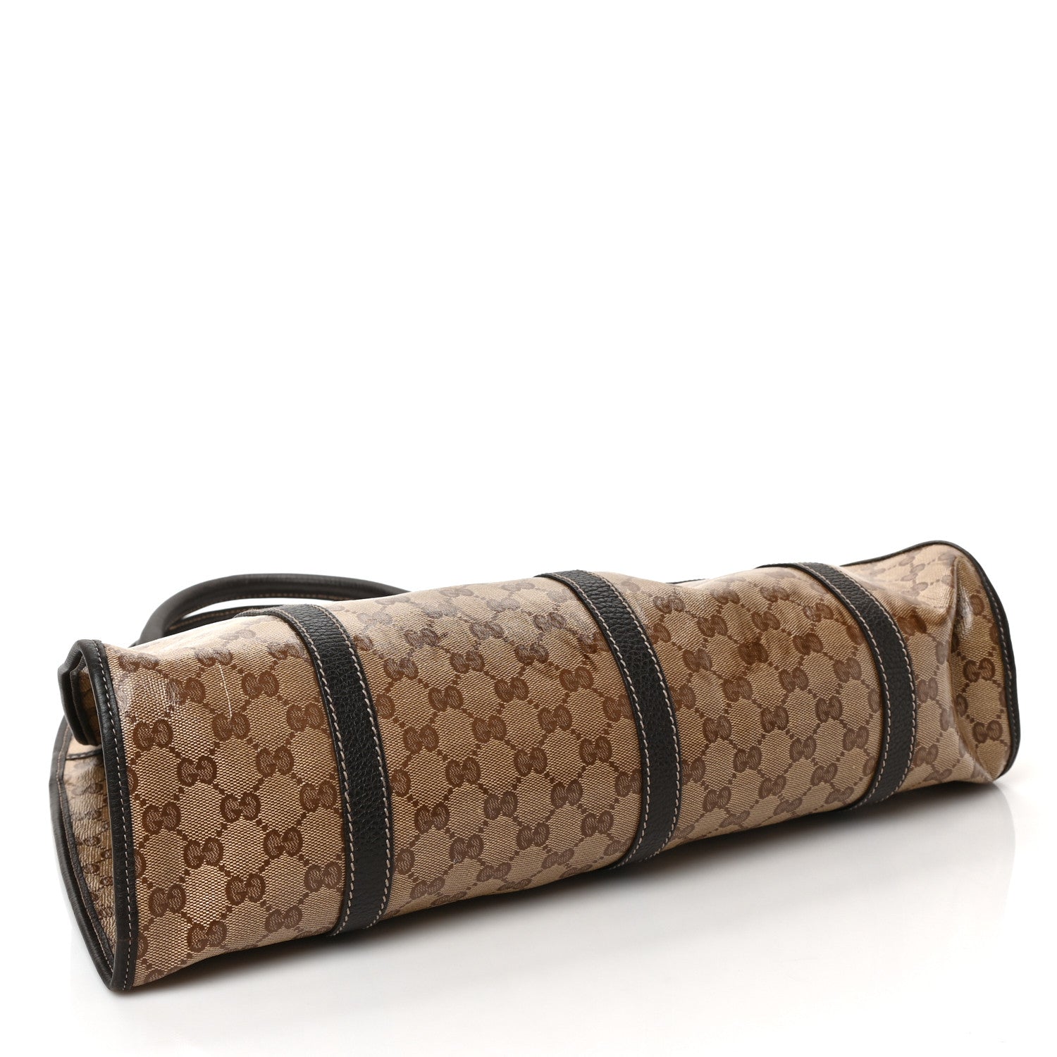 Gucci Crystal Monogram Dollar Calfskin Medium Joy Shoulder Bag Beige Ebony Testa Di Moro 4 of 10