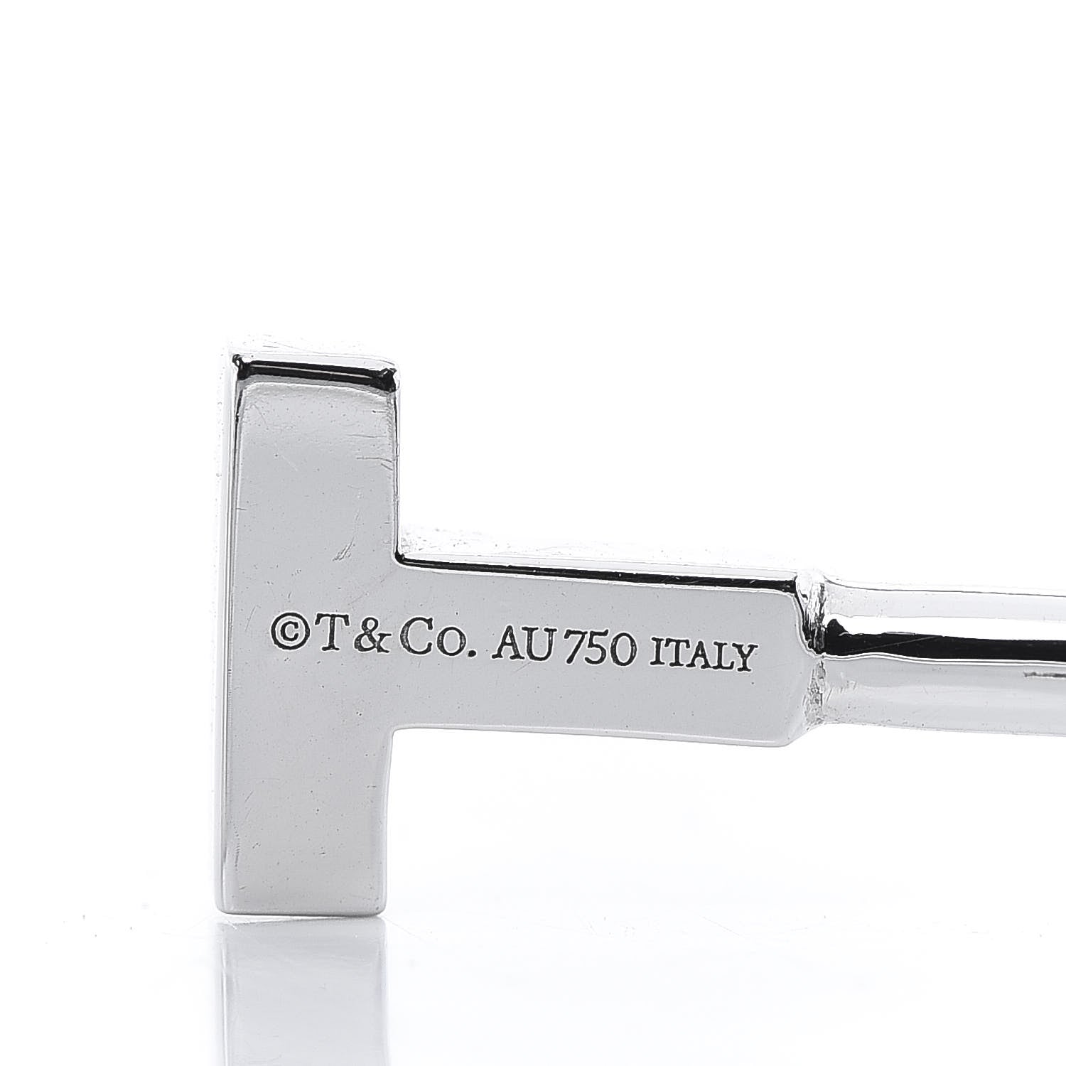 Tiffany 18K White Gold T Wire Bracelet 4 of 5