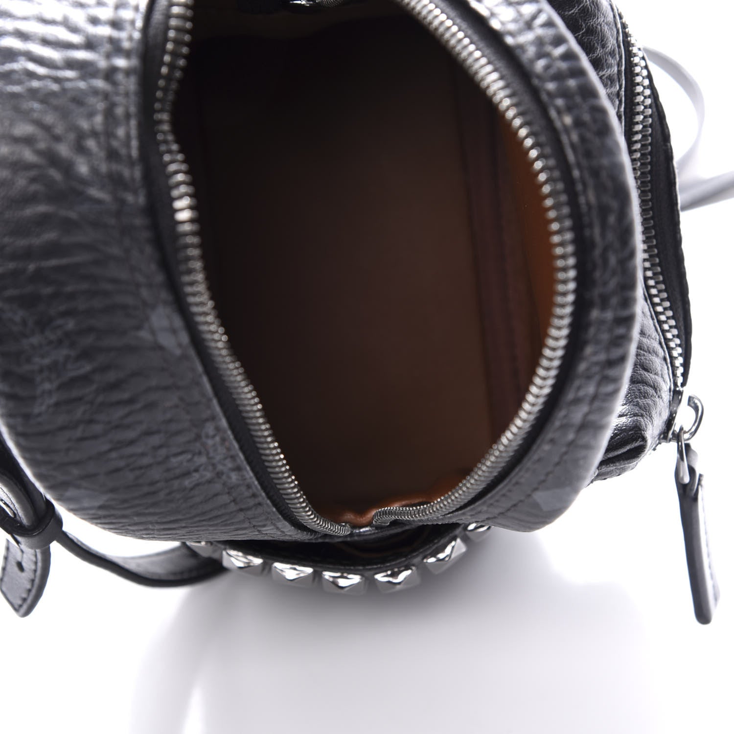 MCM Visetos Side Stud X-Mini Stark Bebe Boo Backpack Black 4 of 10