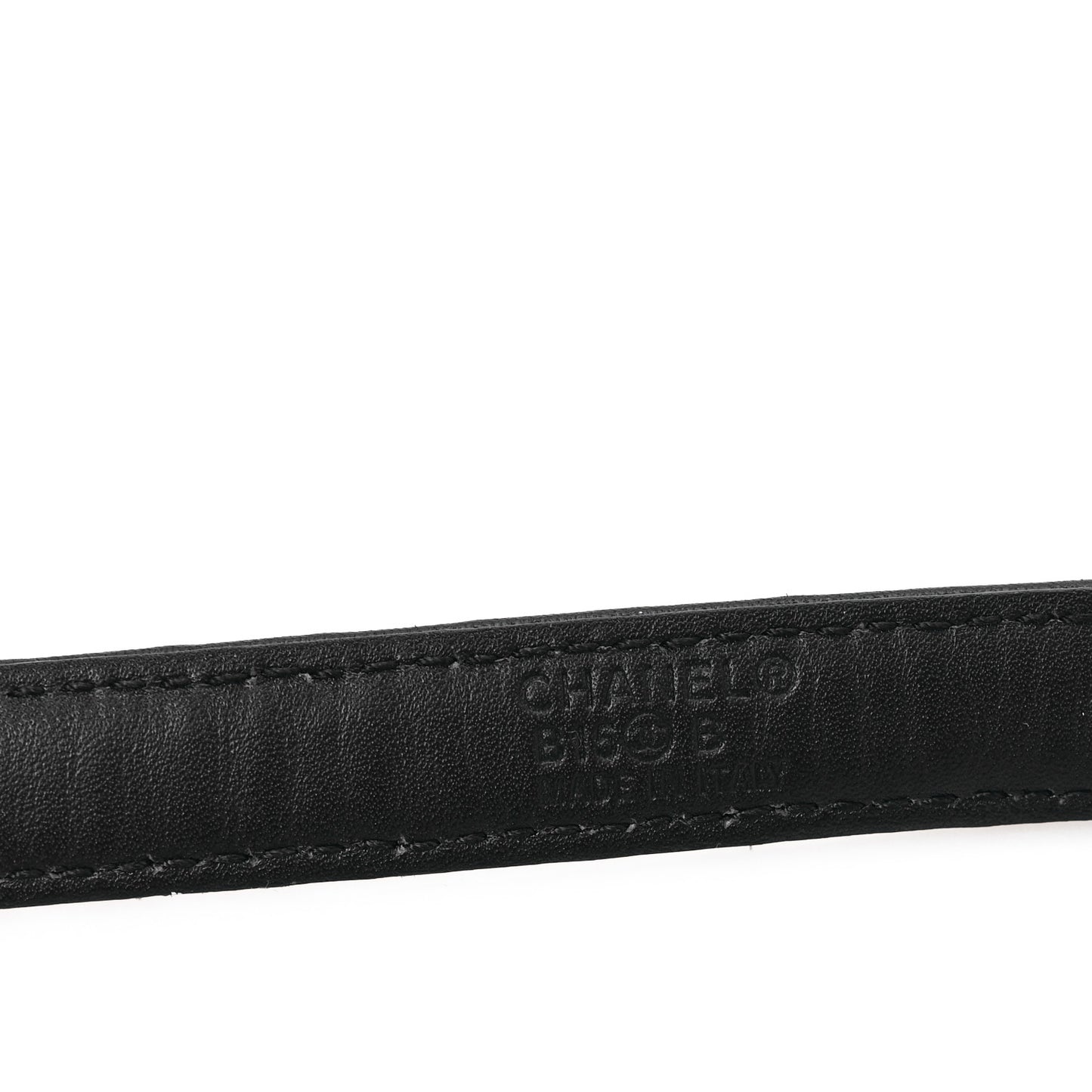 Calfskin Quilted CC Belt 80 32 Black