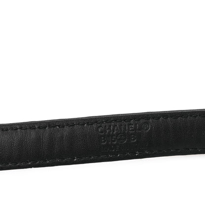 Chanel Calfskin Quilted CC Belt 80 32 Black 3 of 6