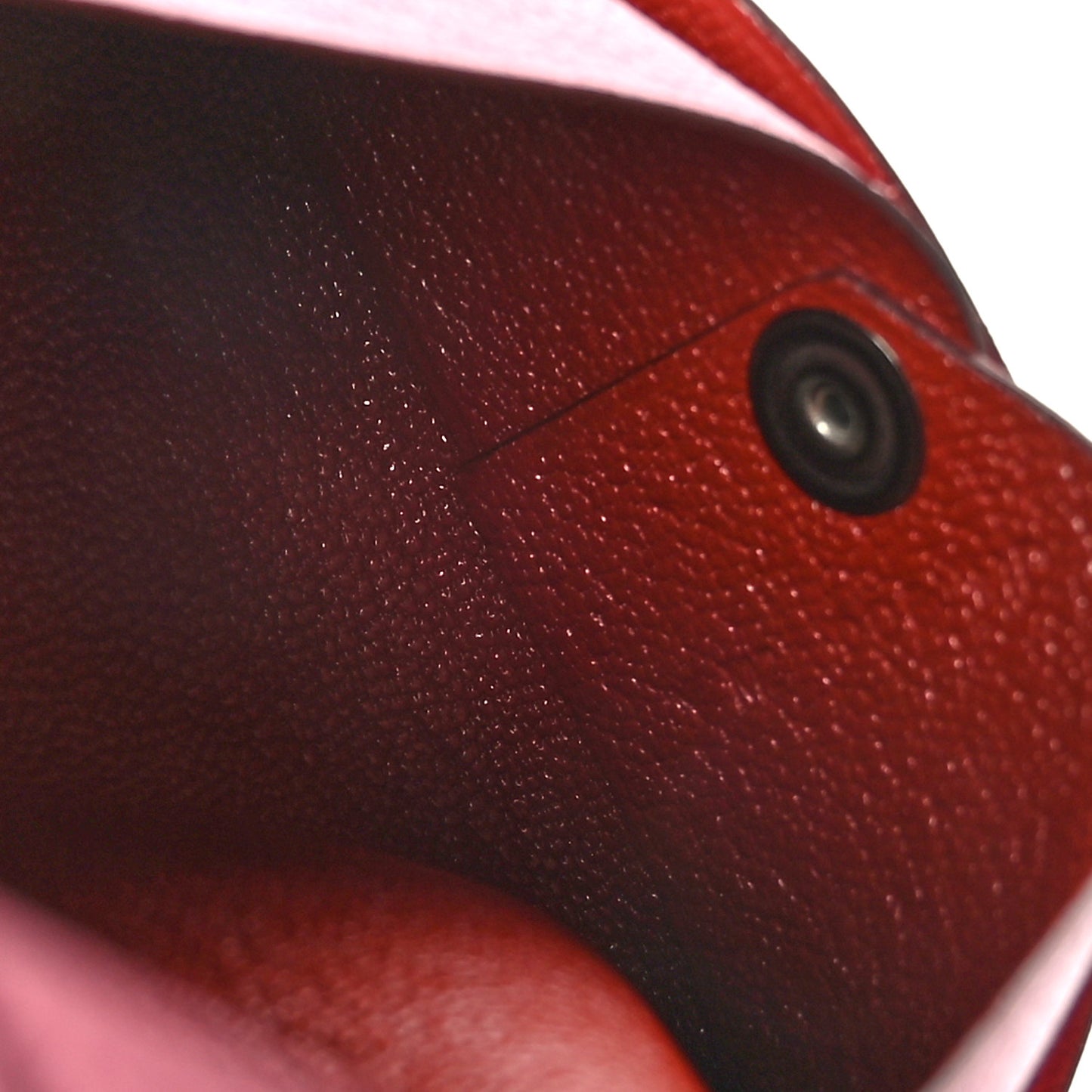 Chevre Chandra Verso Calvi Card Case Rose Confetti Brique