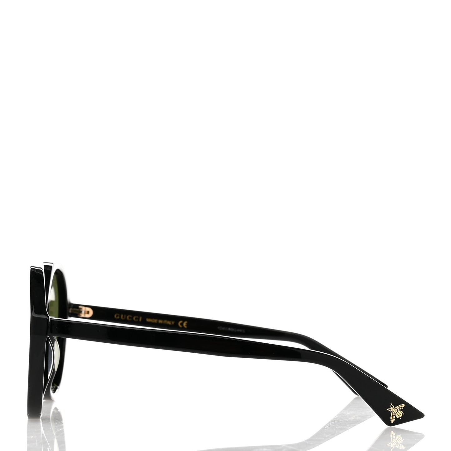 Acetate Round Sunglasses GG0023S Black