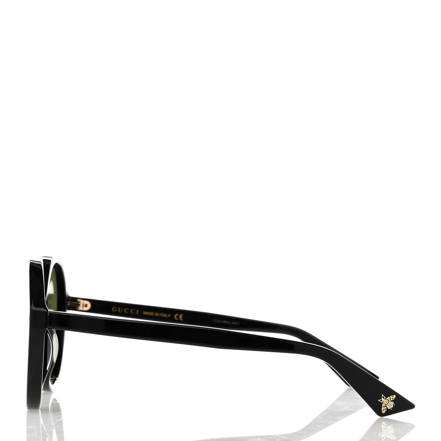 Gucci Acetate Round Sunglasses GG0023S Black 3 of 8