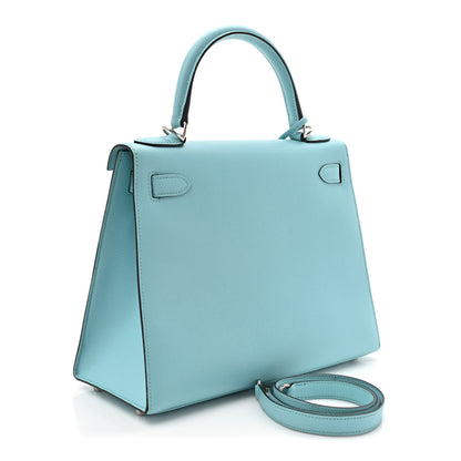 Hermes Epsom Kelly Sellier 28 Bleu Atoll 3 of 12