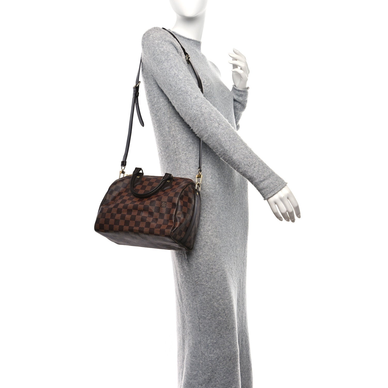 Louis Vuitton Damier Ebene Speedy Bandouliere 25 2 of 13