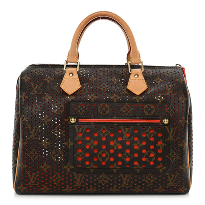 Louis Vuitton Monogram Perforated Speedy 30 Fuchsia 1 of 11