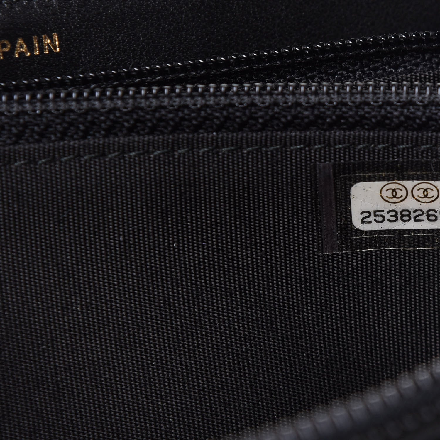 Chanel Caviar Quilted Small Boy Zip Around Wallet Black 8 of 9