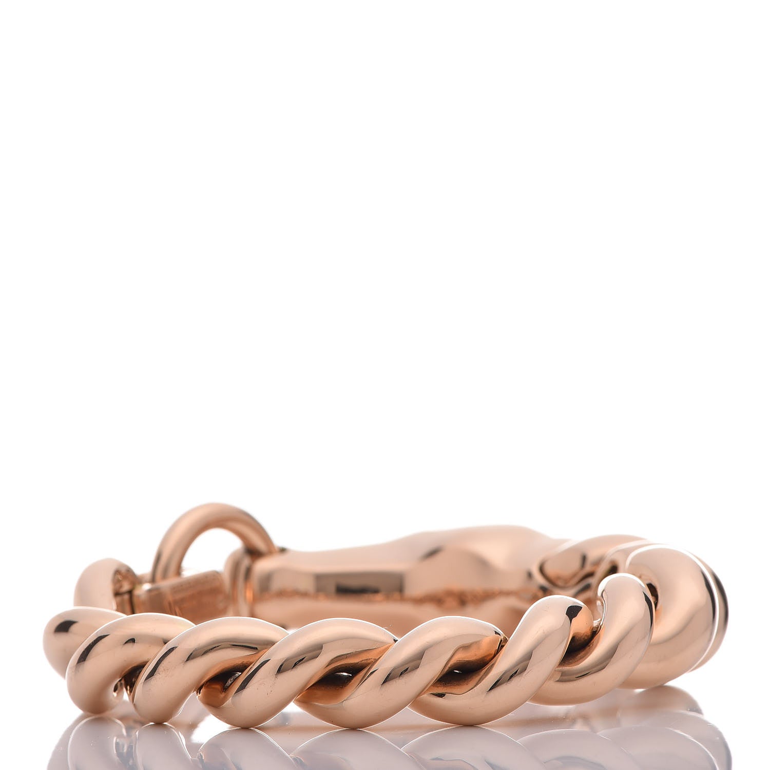 Hermes 18K Rose Gold Diamond MM Galop Bracelet SH 7 of 12