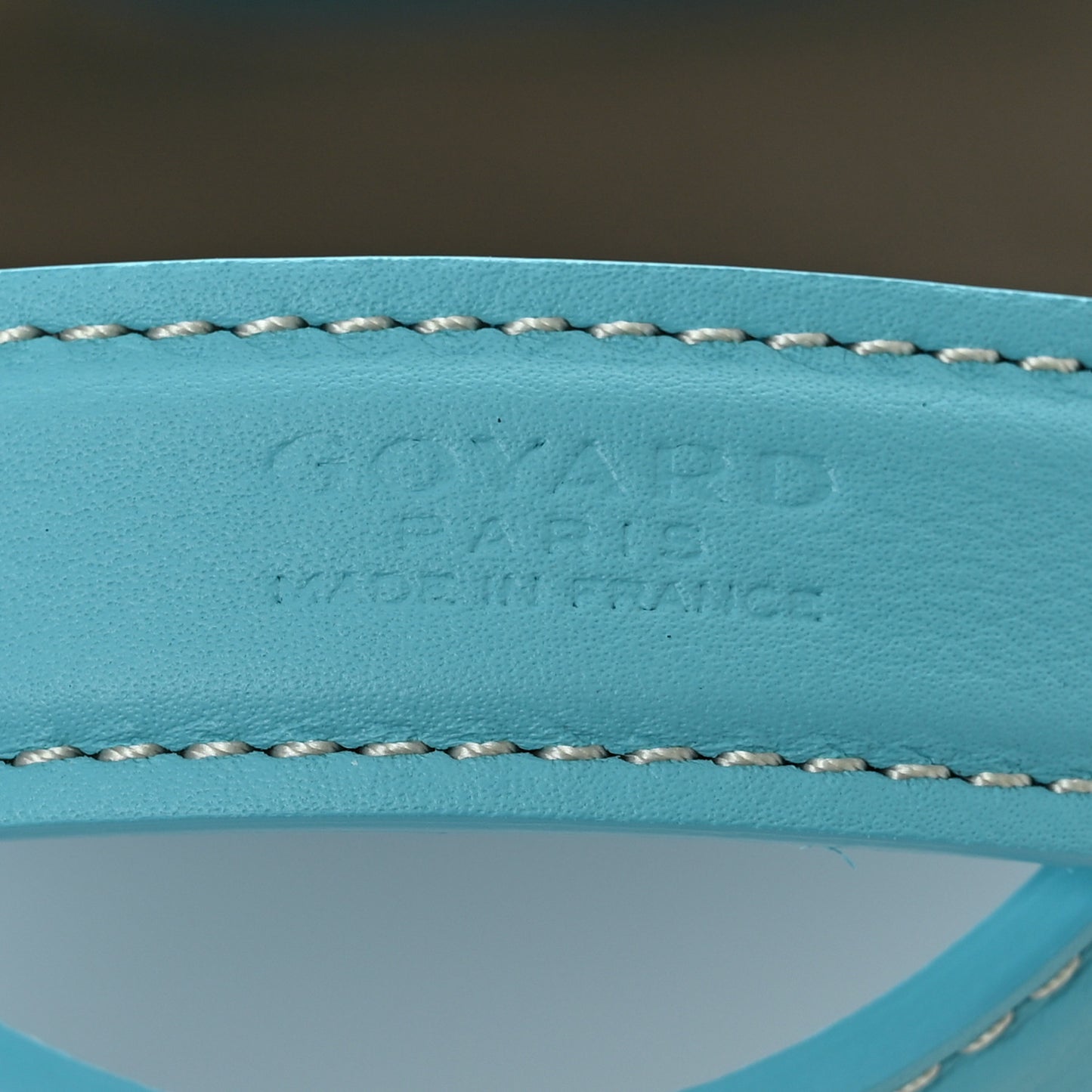 Goyardine Belharra PM Bleu Turquoise