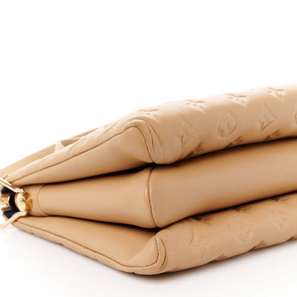Louis Vuitton Lambskin Embossed Monogram Coussin PM Camel 10 of 12