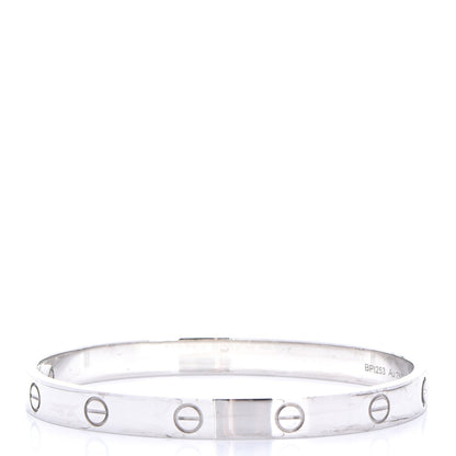 Cartier 18K White Gold LOVE Bracelet 17 3 of 8