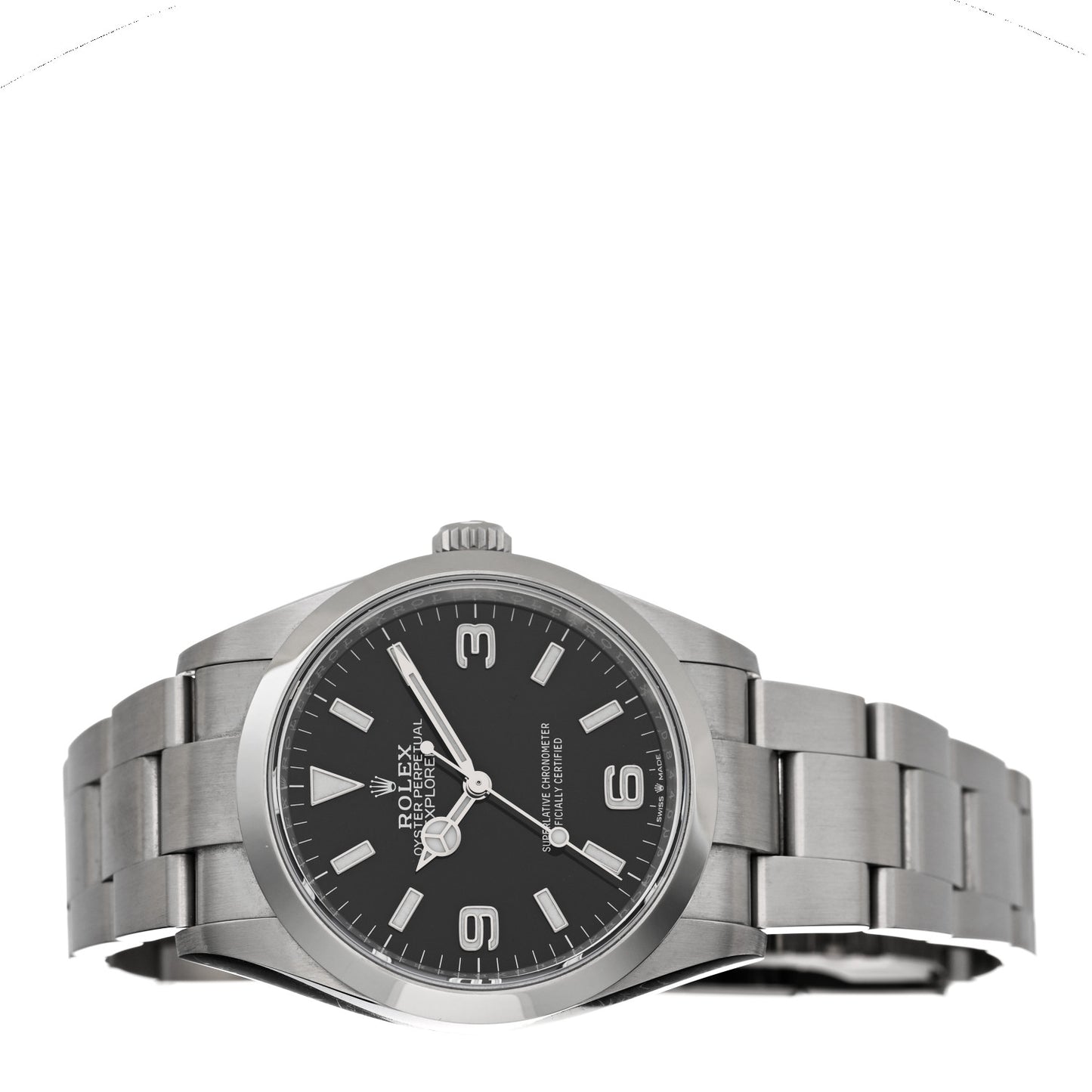 Stainless Steel 36mm Oyster Perpetual Explorer Watch Black 124270